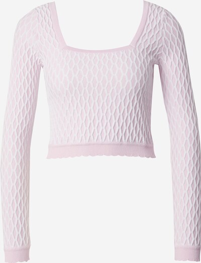 florence by mills exclusive for ABOUT YOU Pull-over 'Gleeful' en rose / blanc, Vue avec produit