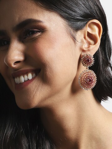SOHI - Brincos 'Annetta' em rosa: frente