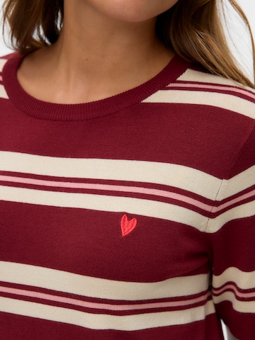 VERO MODA Pullover 'VMCARMELIA' in Rot