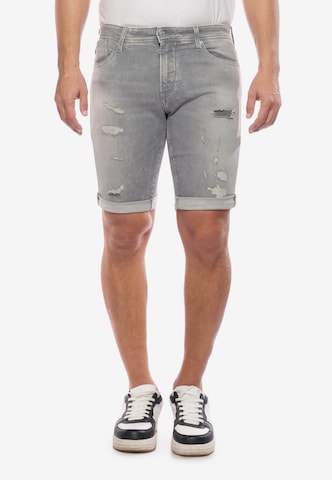 Le Temps Des Cerises Regular Jeans in Grey: front