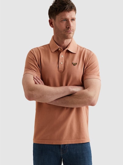 PME Legend T-Shirt 'Polo shirt with garment-dye wash and tailwing logo' en M en rose, Vue avec produit