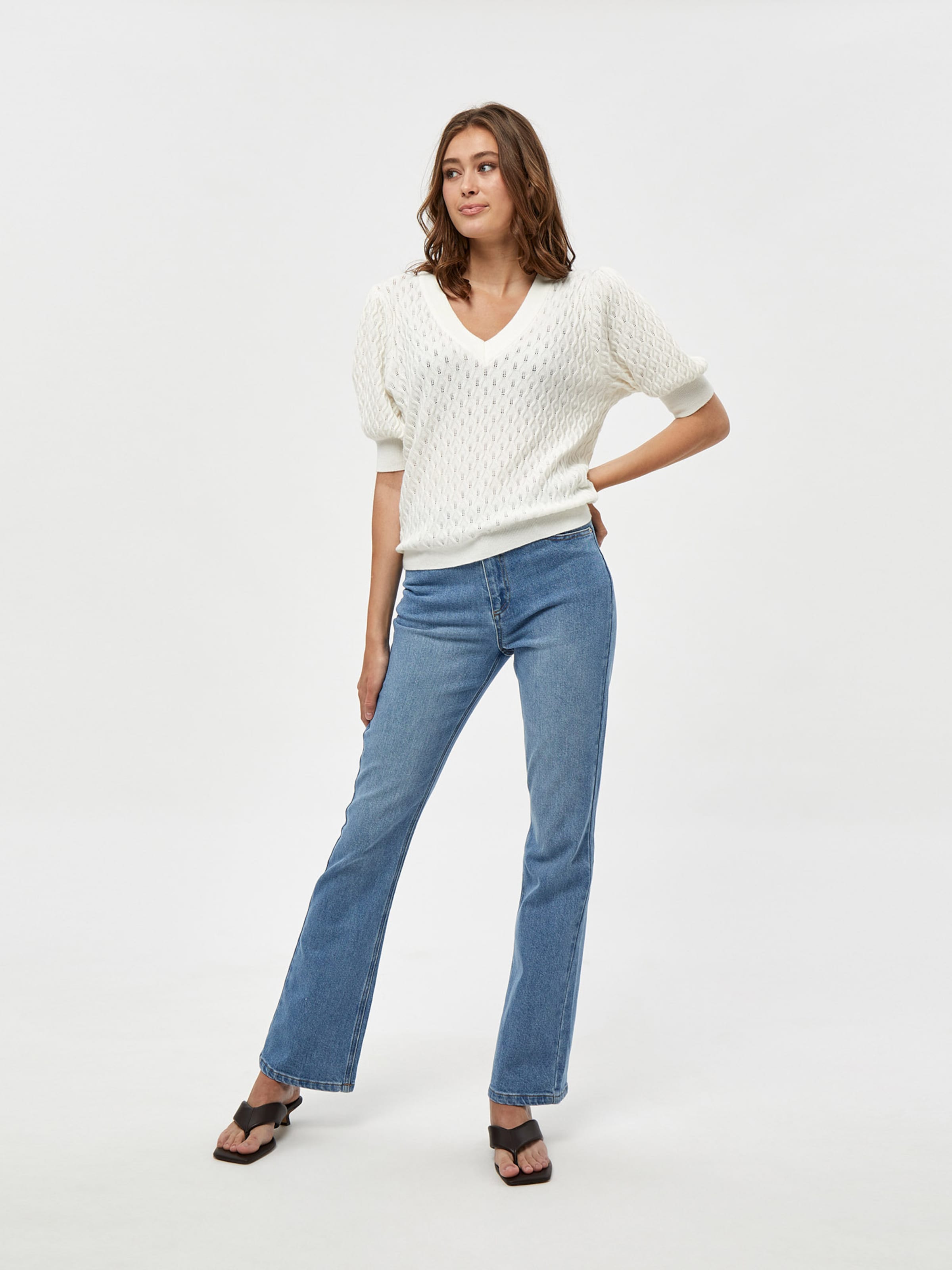Peppercorn Top 'Rosalia' in White