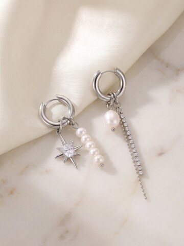 Nemomatheo Ohrringe 'Stella & Perla'‌‌‌‌‌‌‌‌‌ in Silber