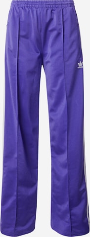 ADIDAS ORIGINALS Wide leg Pants 'Firebird' in Purple: front
