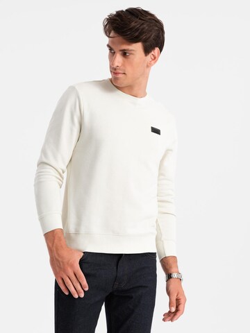 Ombre Sweatshirt 'OM-SSNZ-0136' in Beige: voorkant
