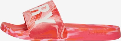 Superdry Badeschuh in pink / weiß, Produktansicht