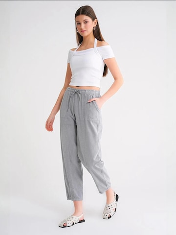 MixRay - Loosefit Calças em cinzento