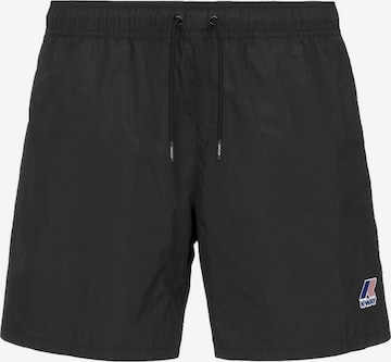 K-Way Szorty kąpielowe 'K-WAY COSTUME DA BAGNO BOXER Costumi da bagno' w kolorze czarny: przód