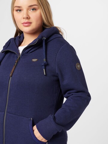 Ragwear Plus Sweatjacke 'Neska' in Blau