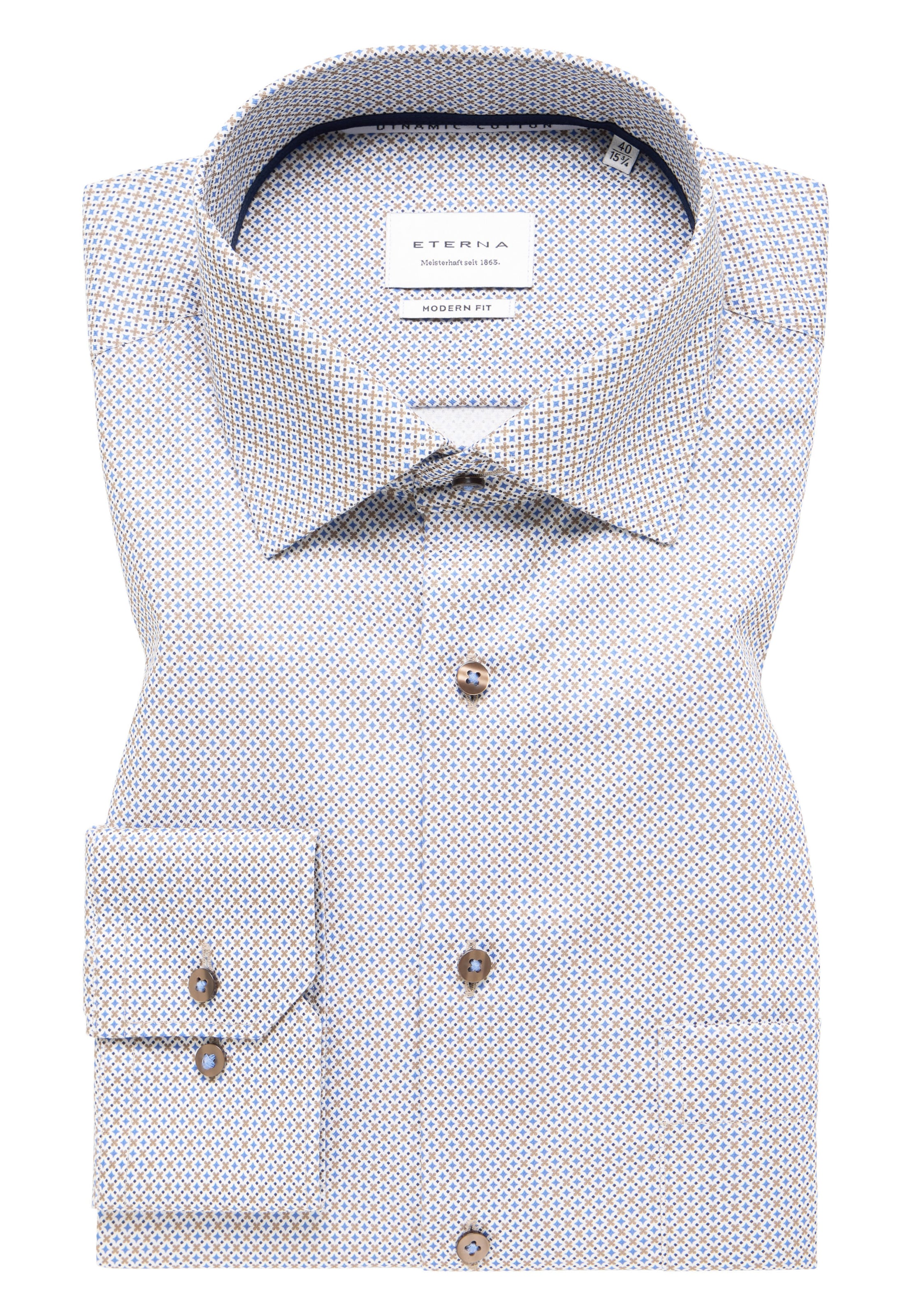 ETERNA Regular fit Business shirt in Grey
