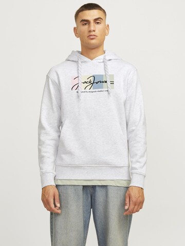 JACK & JONES Sweatshirt in White: front
