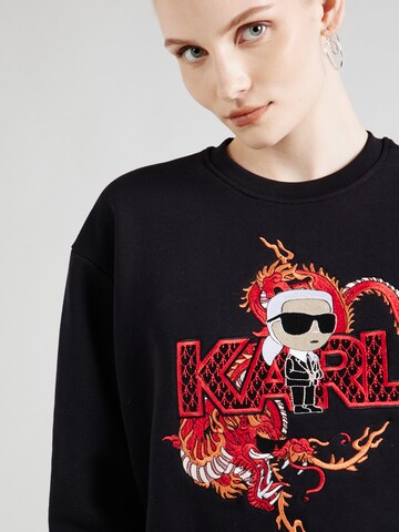 Karl Lagerfeld Sweatshirt 'ikonik lny' i svart