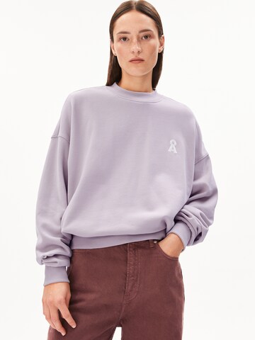 ARMEDANGELS - Sweatshirt 'ALIZAA' em roxo: frente
