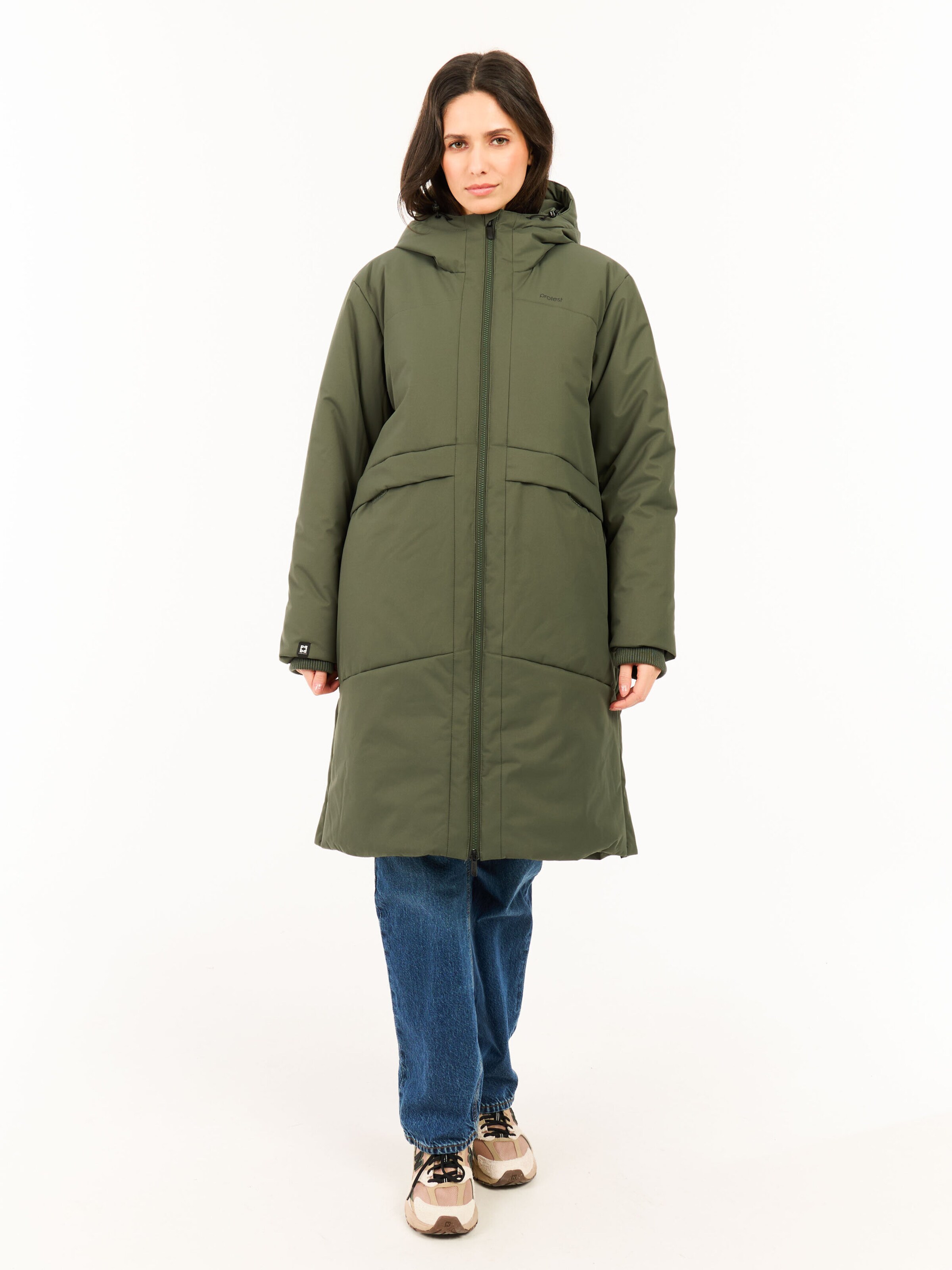 PROTEST Winter Jacket 'PRTPipit' in Green: front