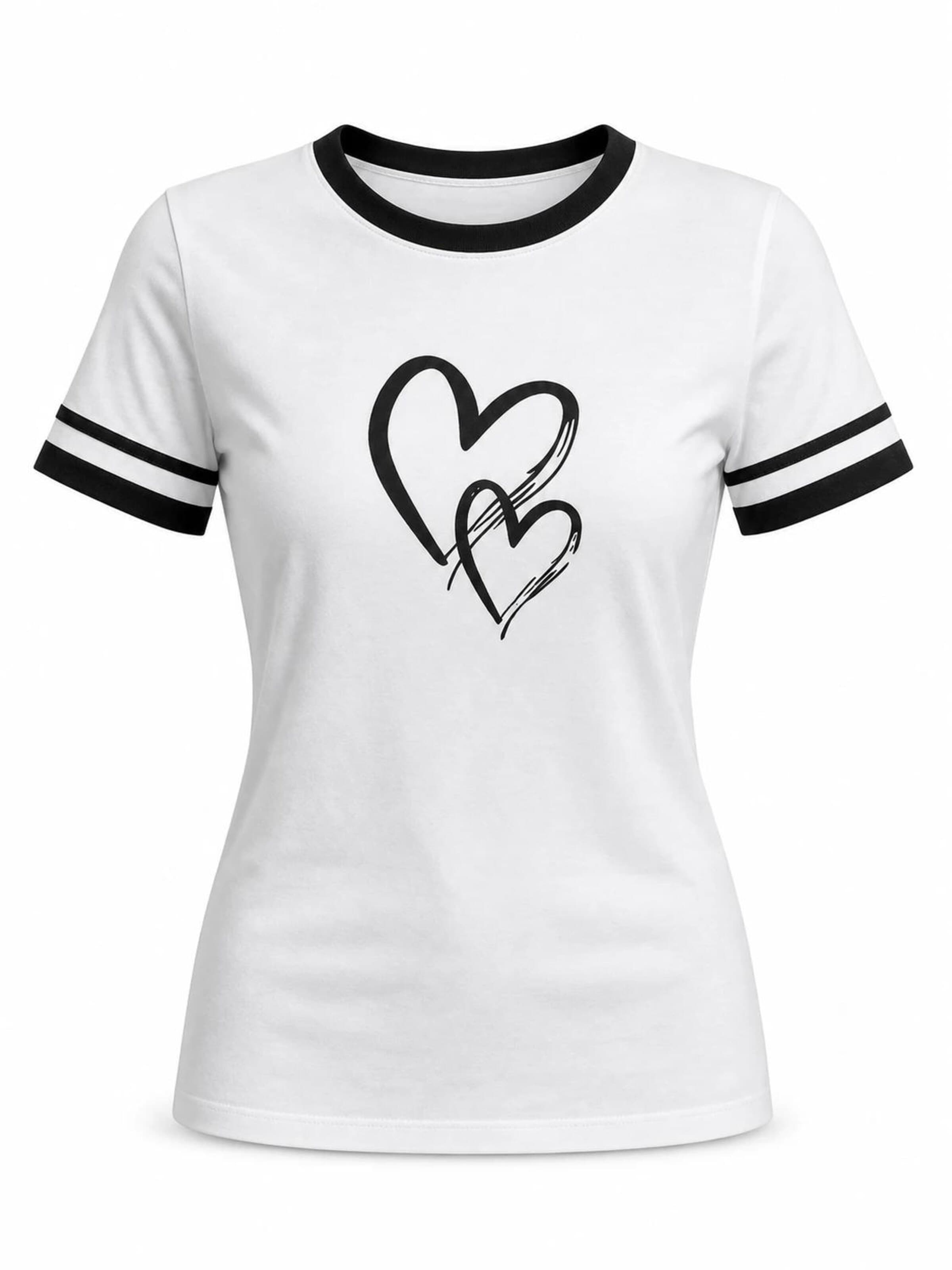 AOTTORI Shirt 'Herzliebe' in White: front