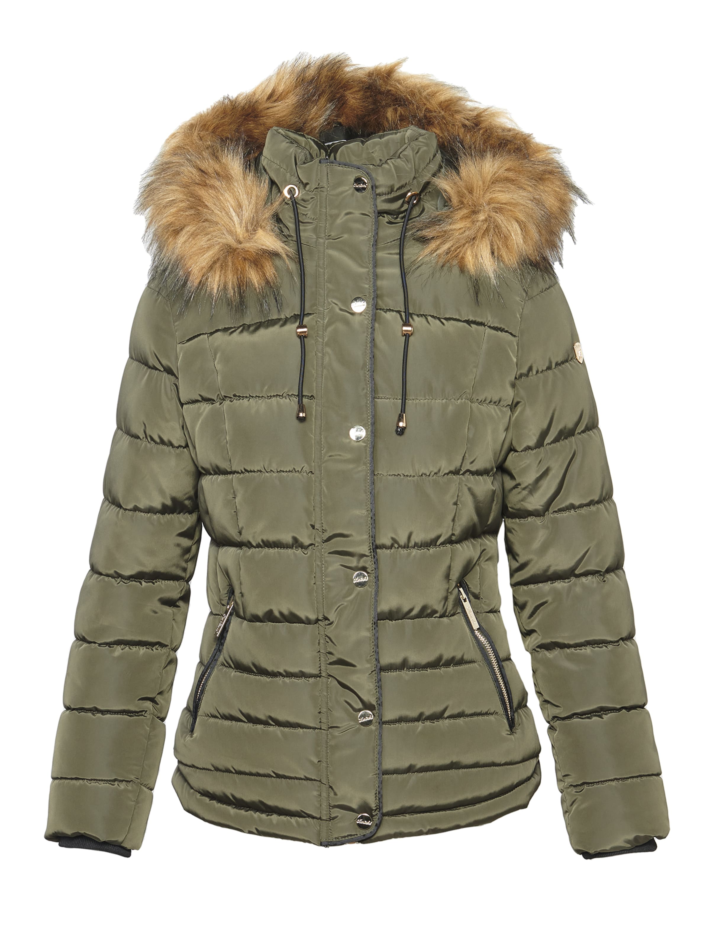 juoda KOROSHI Žieminė striukė: priekis