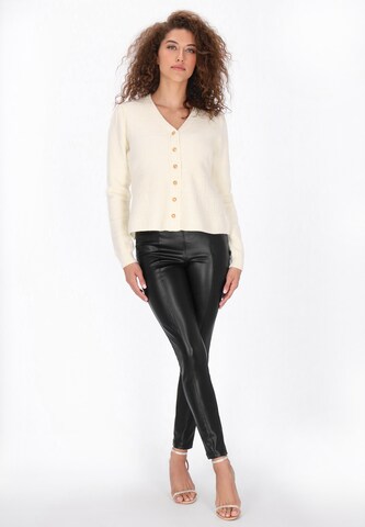 faina Knit Cardigan in White