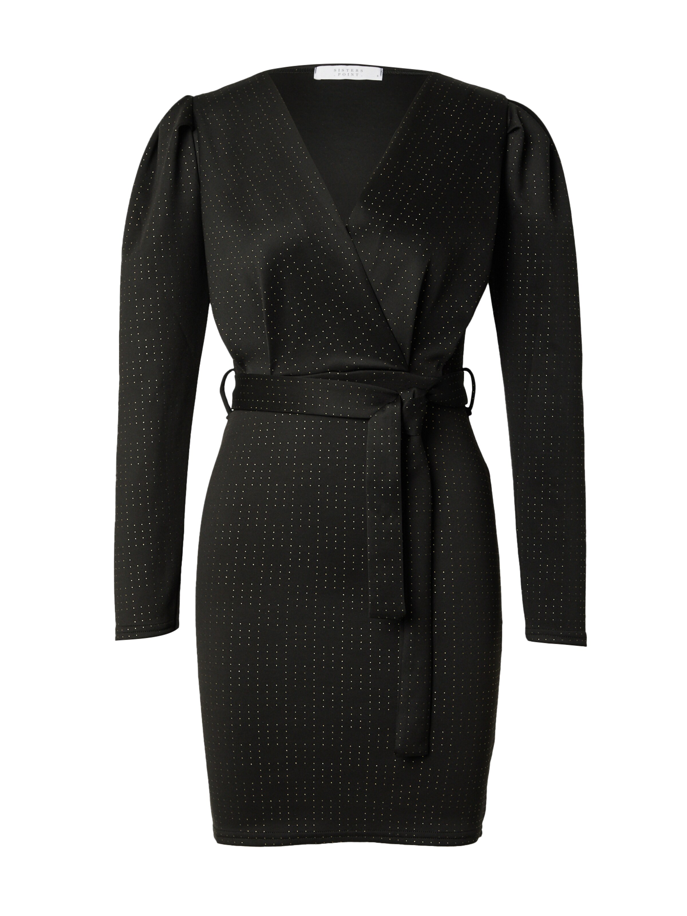 SISTERS POINT Kleid 'GLUT' in Schwarz: Vorderseite