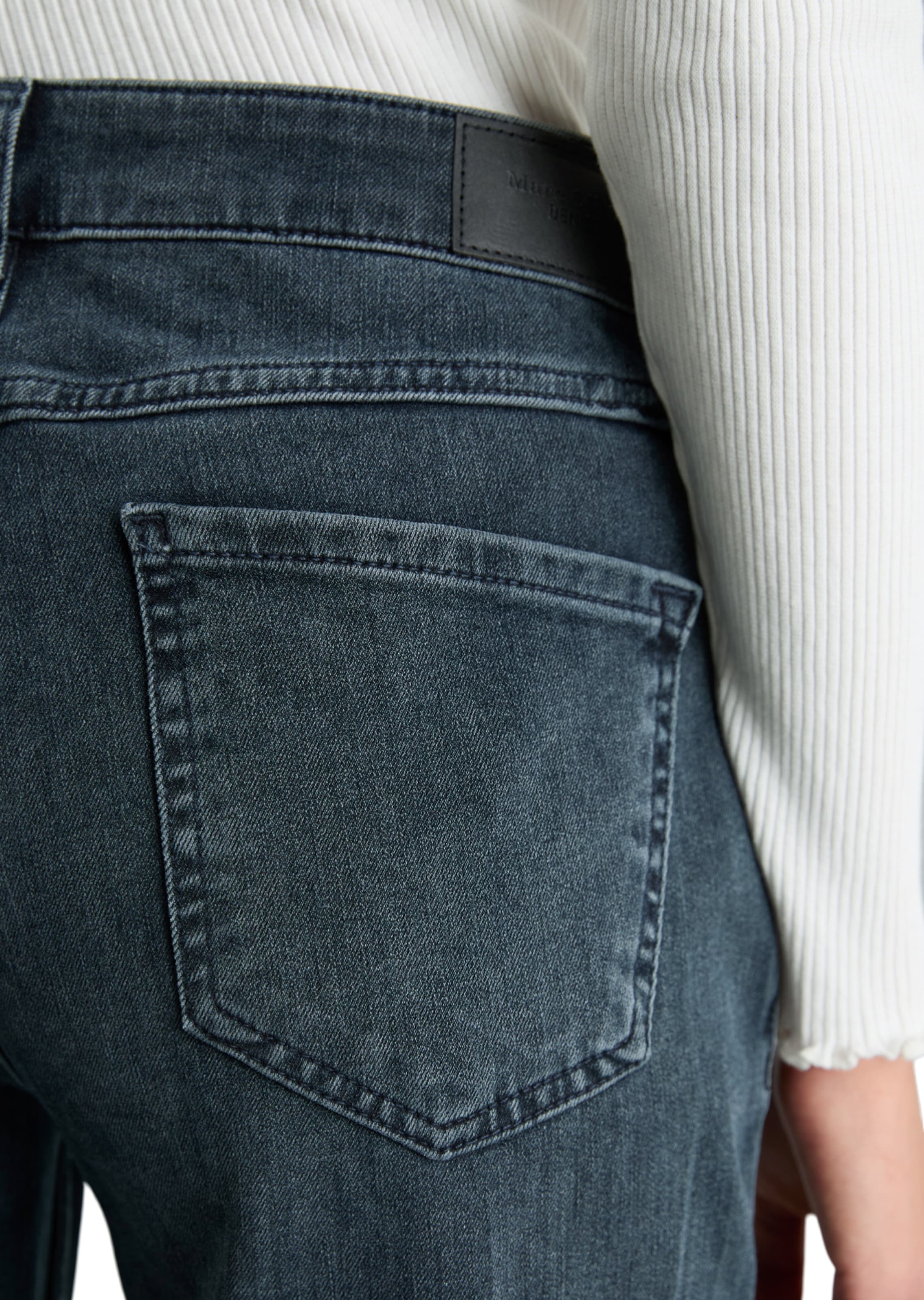 Marc O'Polo DENIM Slimfit Jeans in Blauw: terug