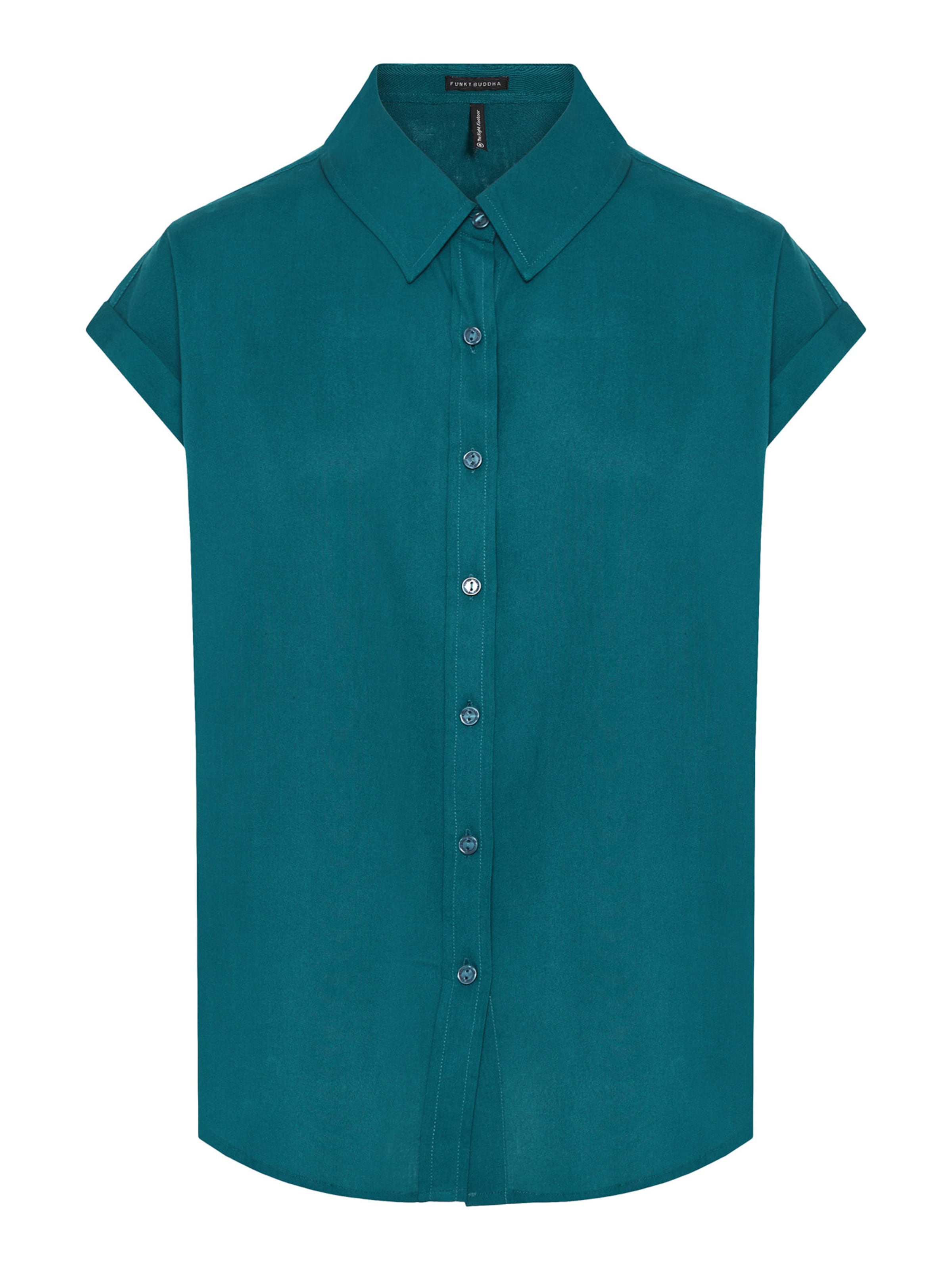Funky Buddha Blúz - zöld: elől