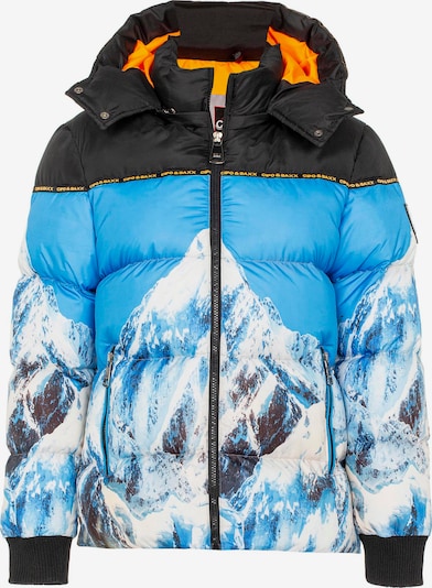 CIPO & BAXX Winterjacke in azur / dunkelgelb / schwarz / weiß, Produktansicht