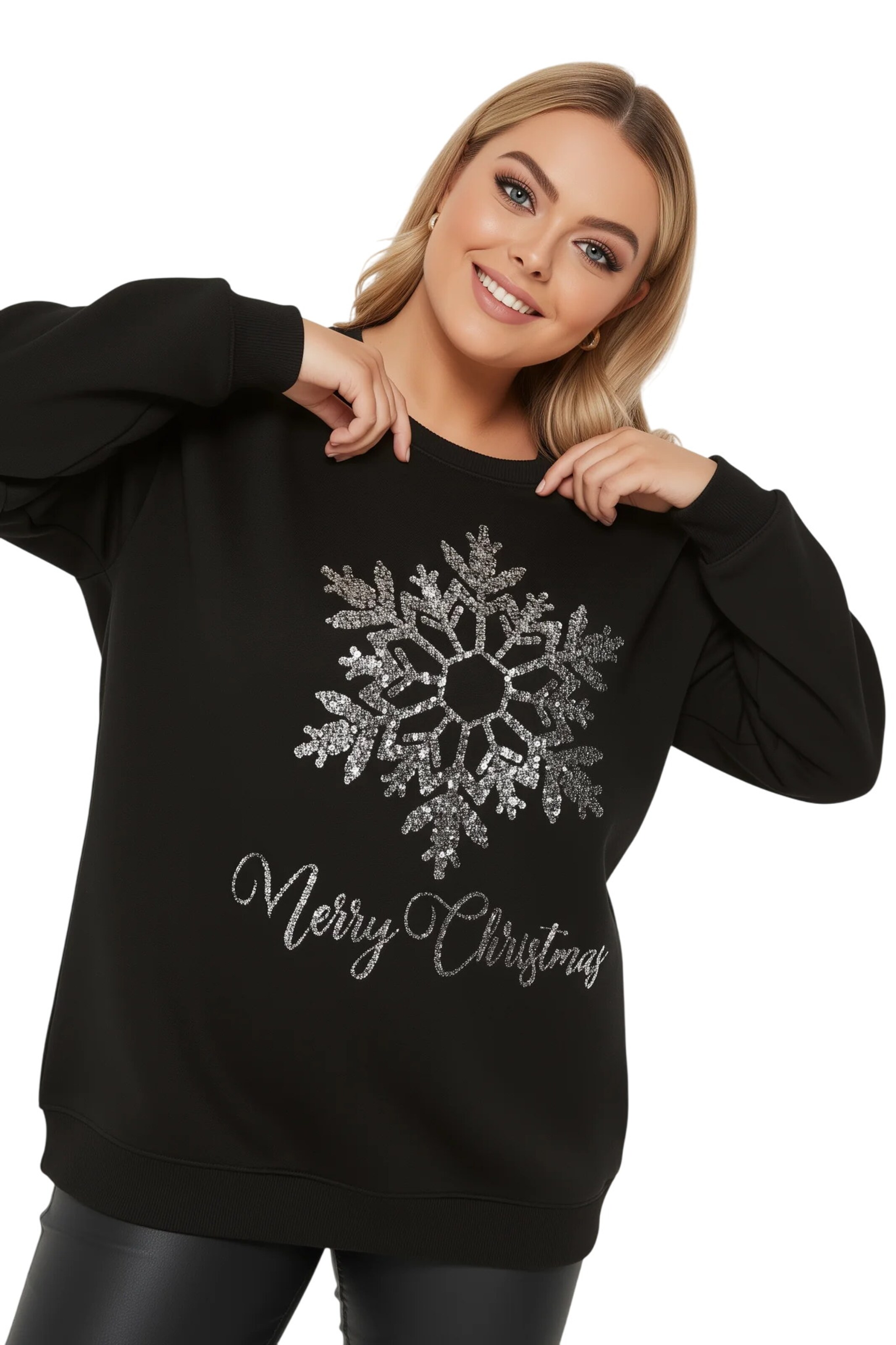 Shape Of You Sweatshirt in Black