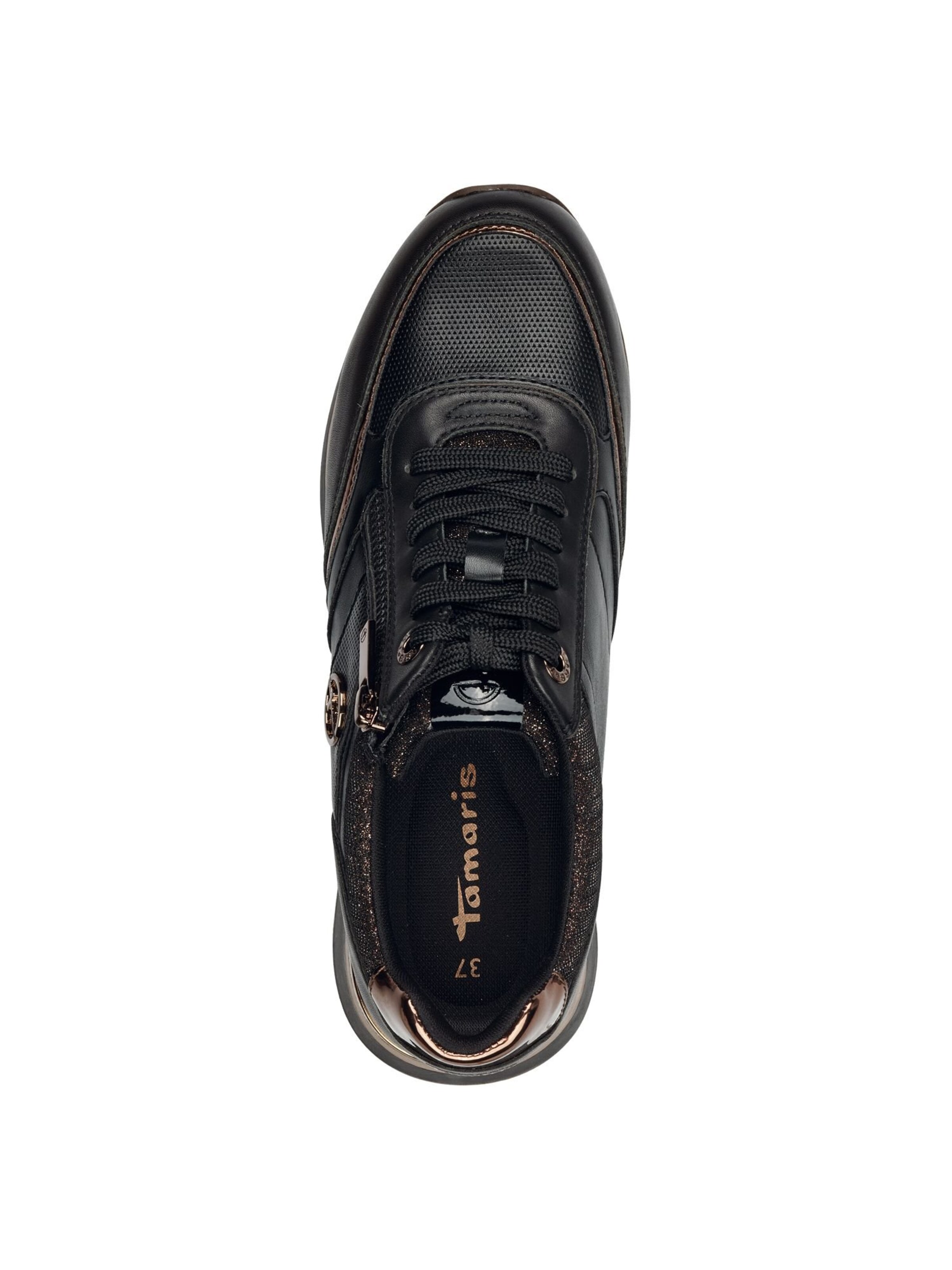 Tamaris Sneakers laag in Zwart