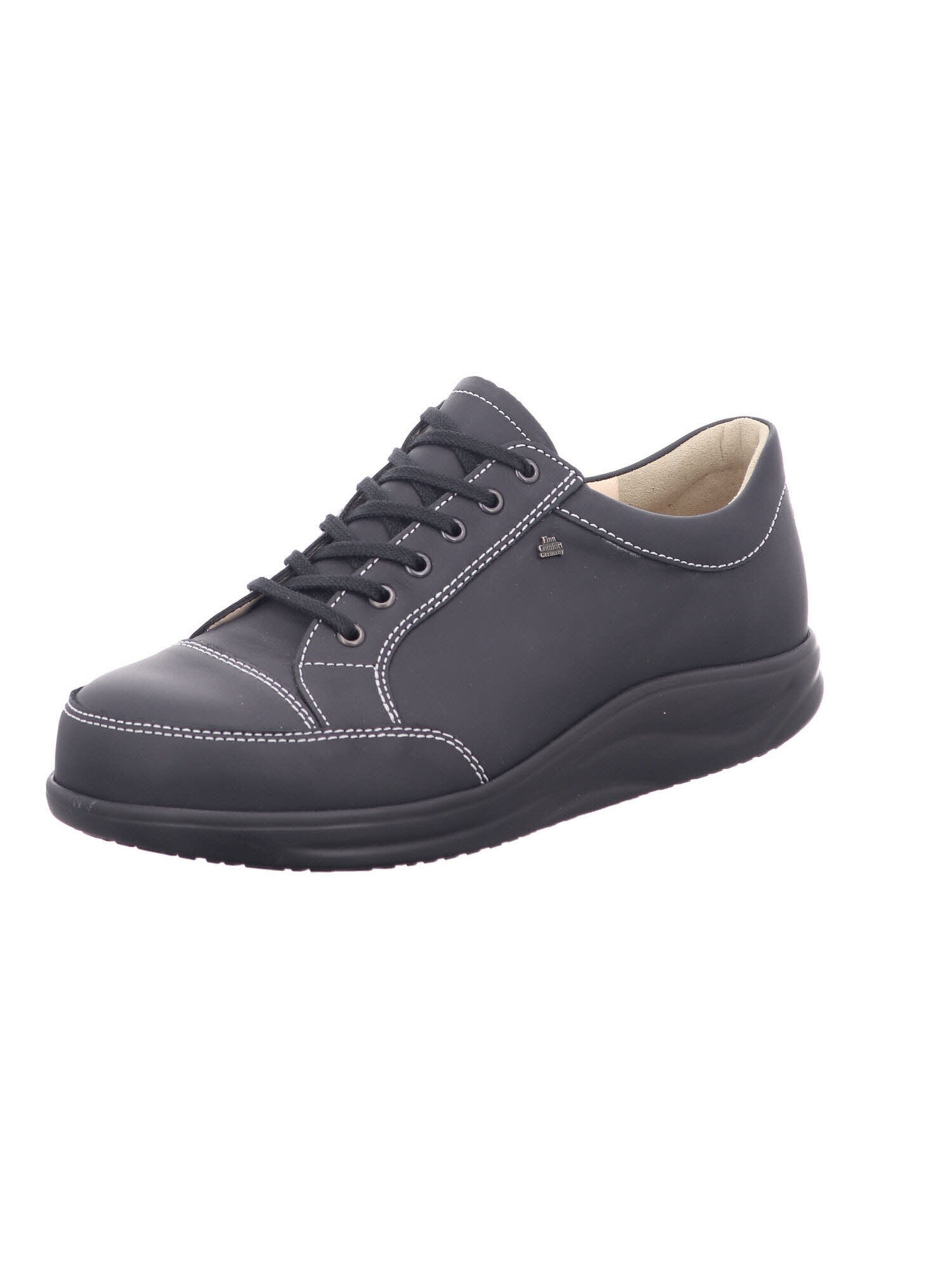 Finn Comfort Athletic lace-up shoe 'Huelva' in Black: front