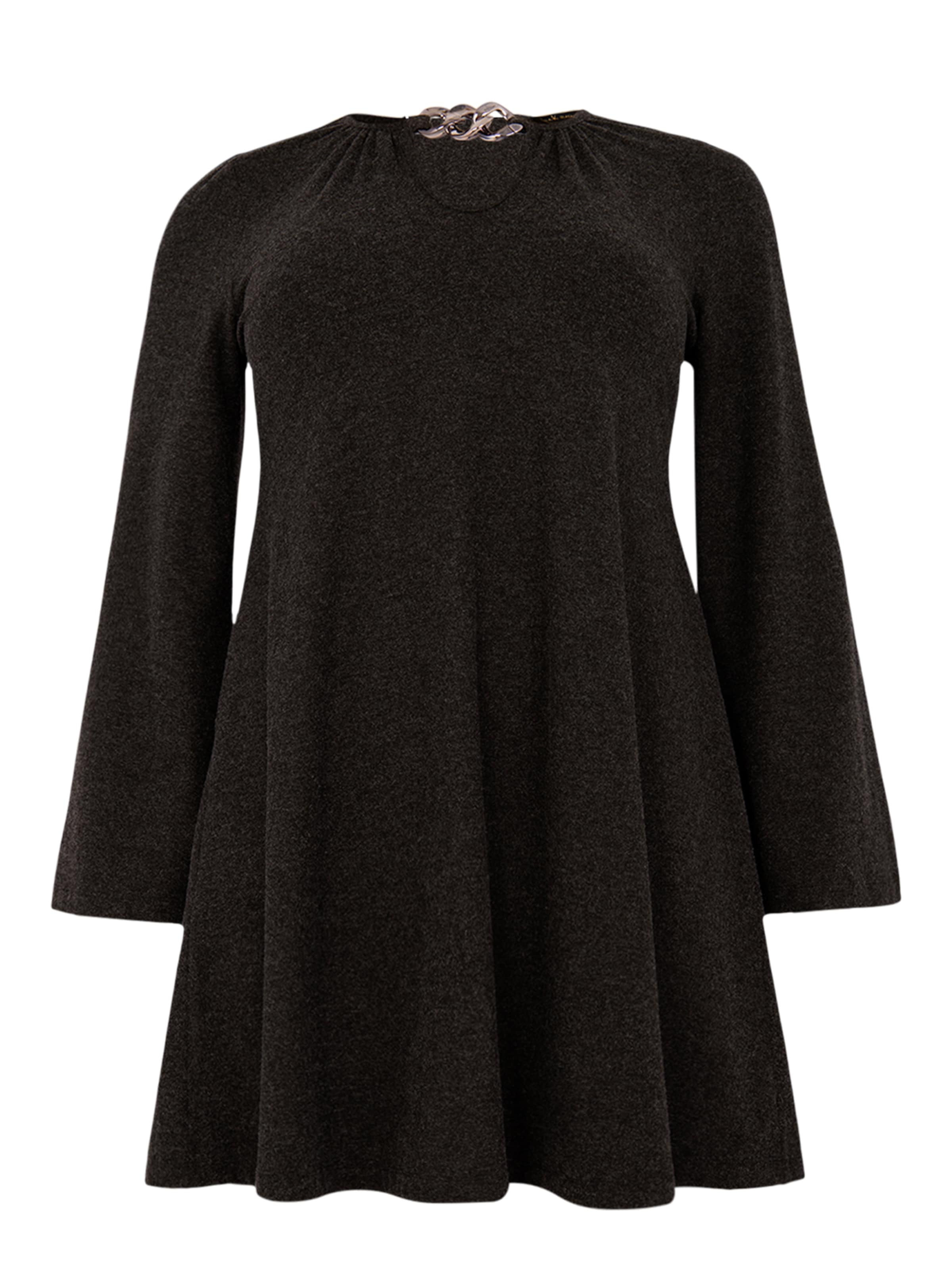 YOEK Tunic in Black: front