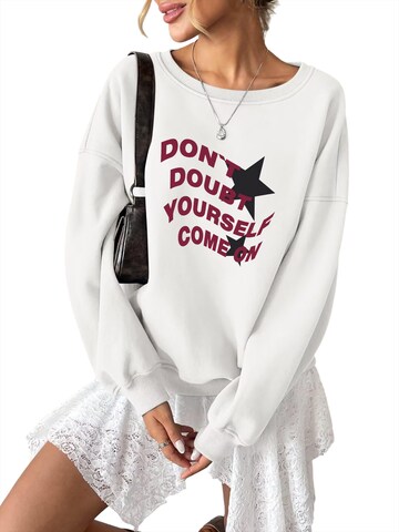 GORHEY Sweatshirt in Weiß: Vorderseite