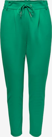 ONLY - Slimfit Calças com pregas 'Portrash' em verde: frente