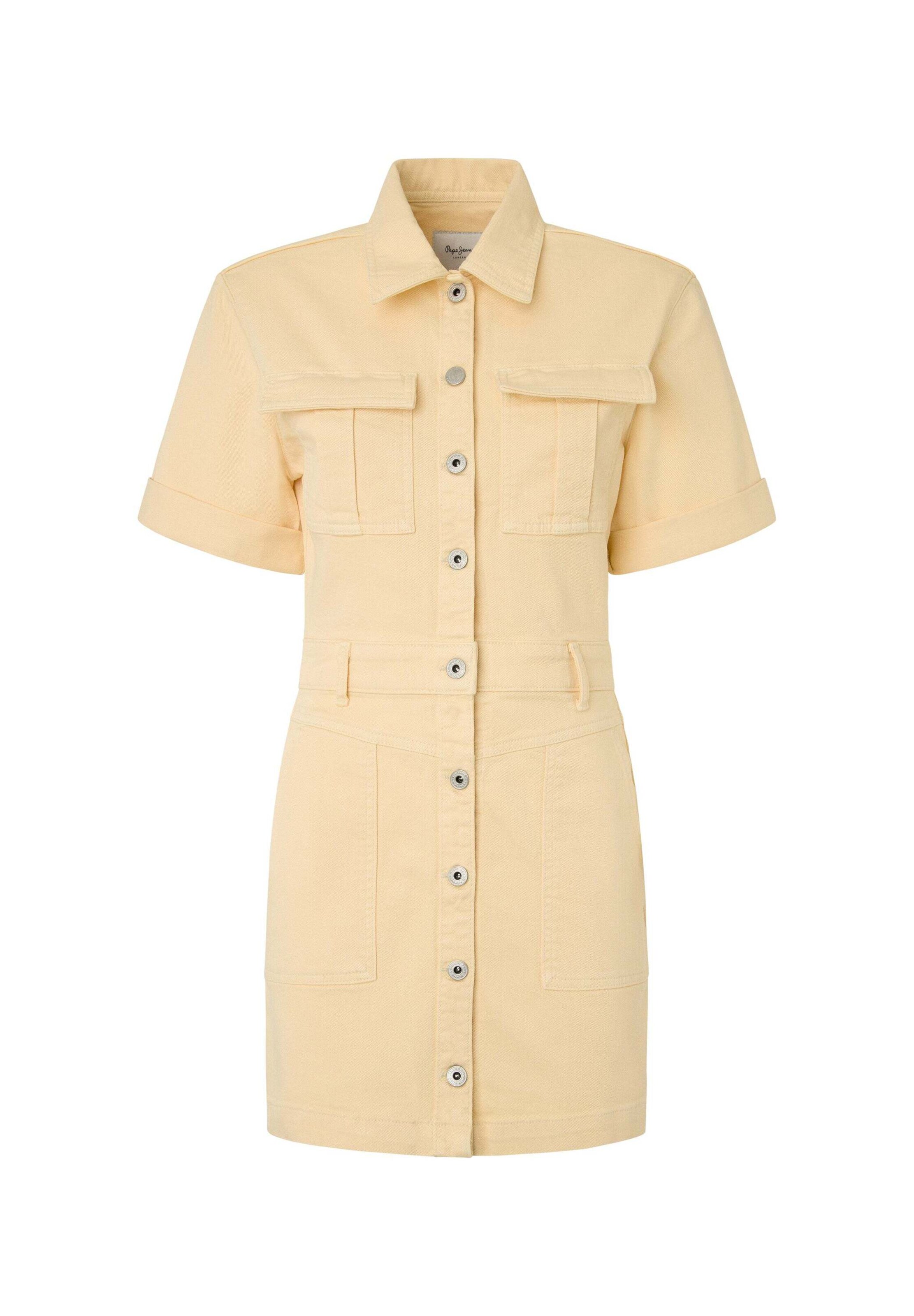 Pepe Jeans Shirt Dress 'JILL' in Beige: front