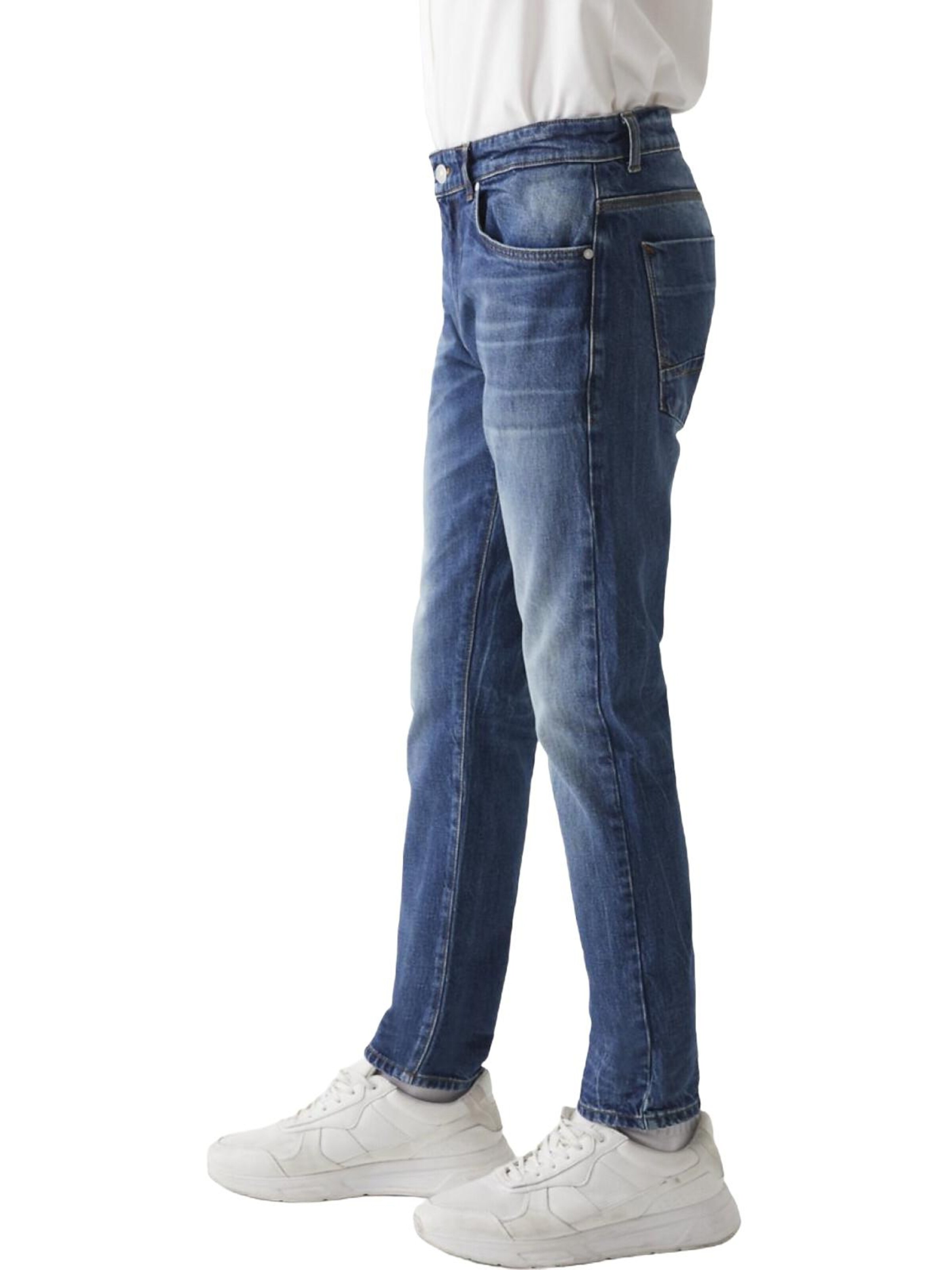 LTB Jeans - Slimfit Vaquero 'LTB Jeans Herren Joshua Skinny Leg Low Waist Jeanshose' en azul