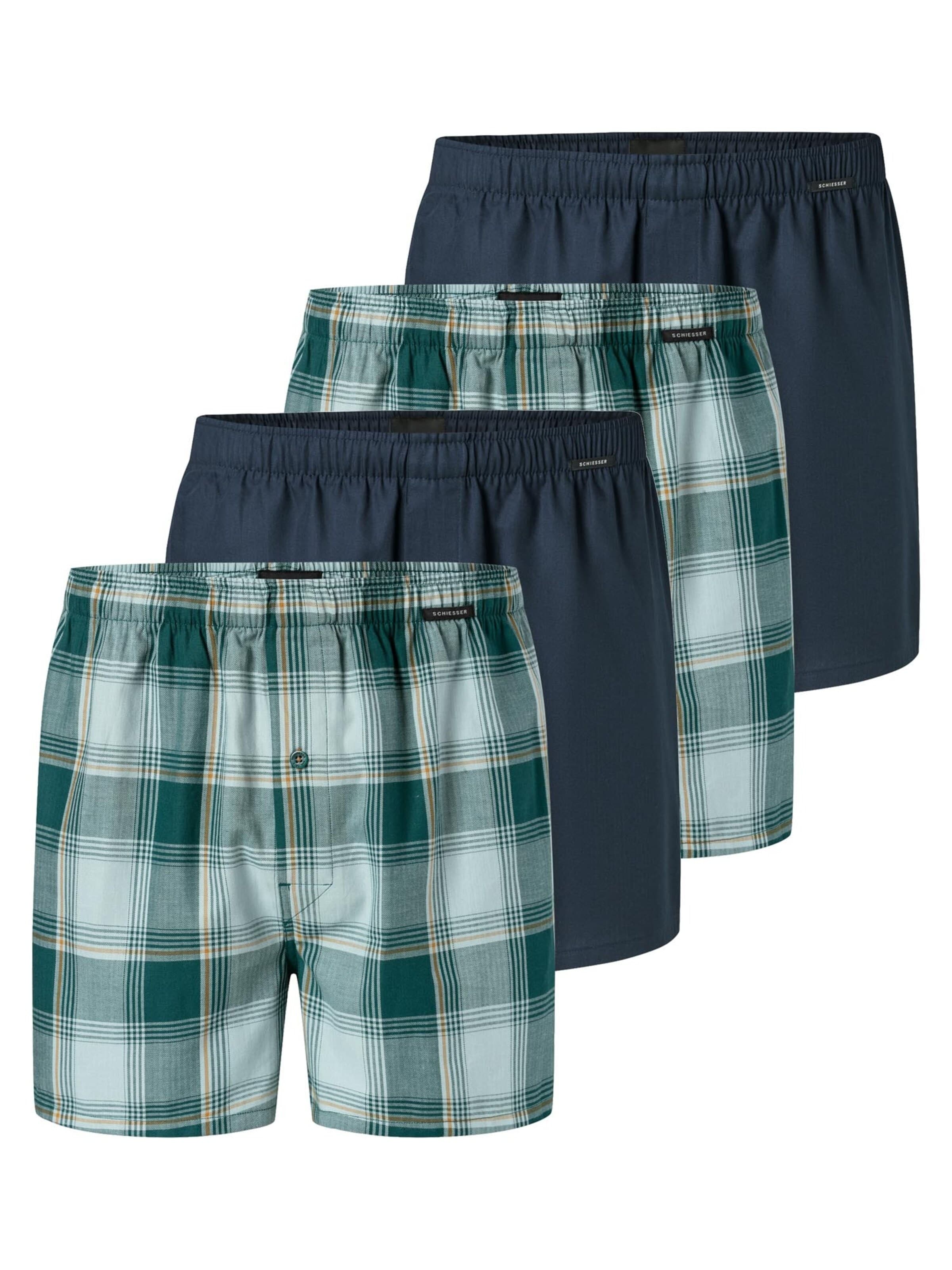 SCHIESSER Boxershorts 'Web' in M in de kleur Blauw, Productweergave