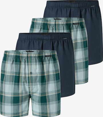 SCHIESSER Boxer shorts 'Web' in Blue: front