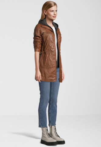 H.I.S Lederjacke in Braun