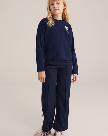 T-Shirt WE Fashion en bleu