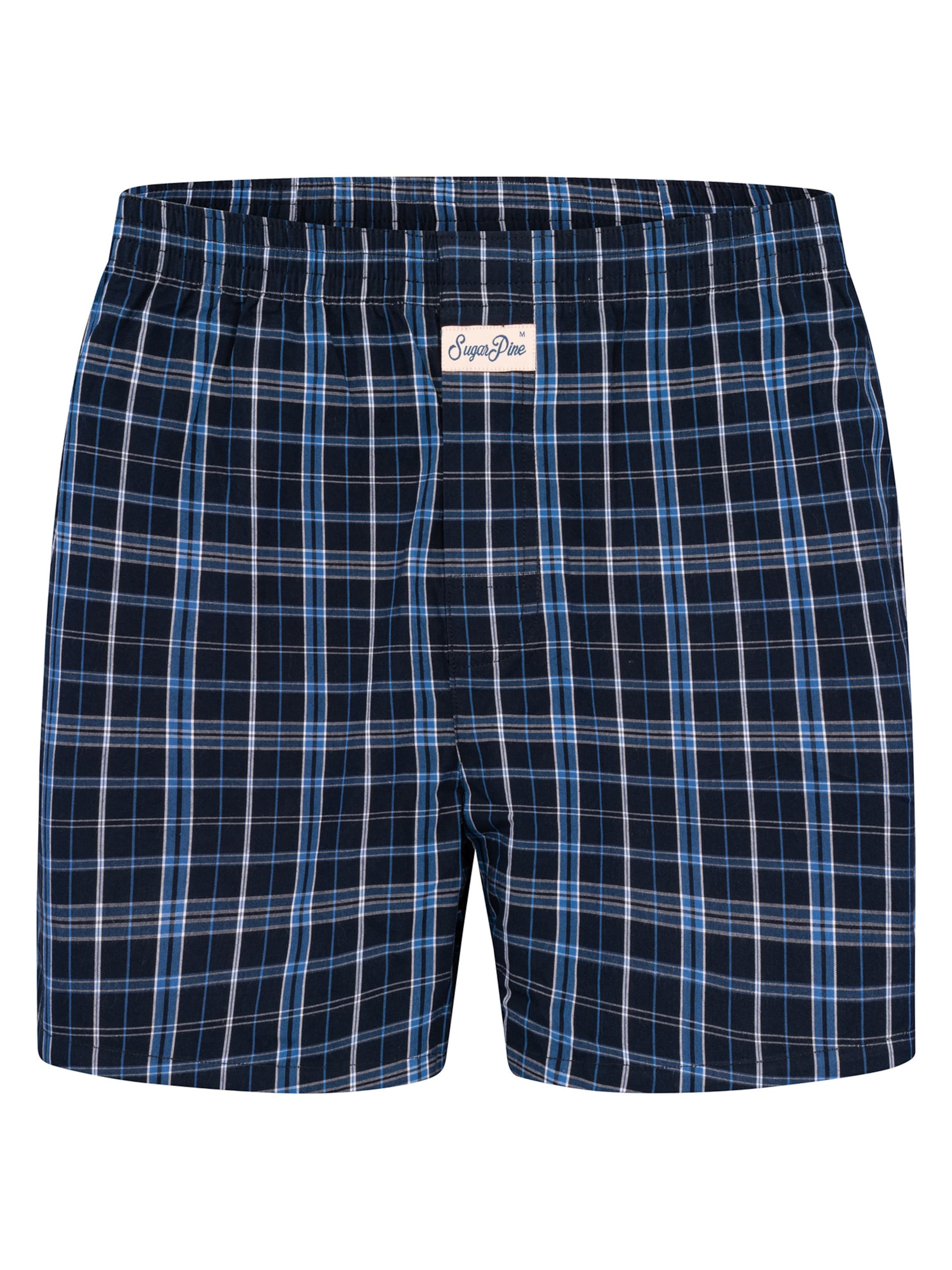Sugar Pine Boxer ' Mix Karos ' in Blau