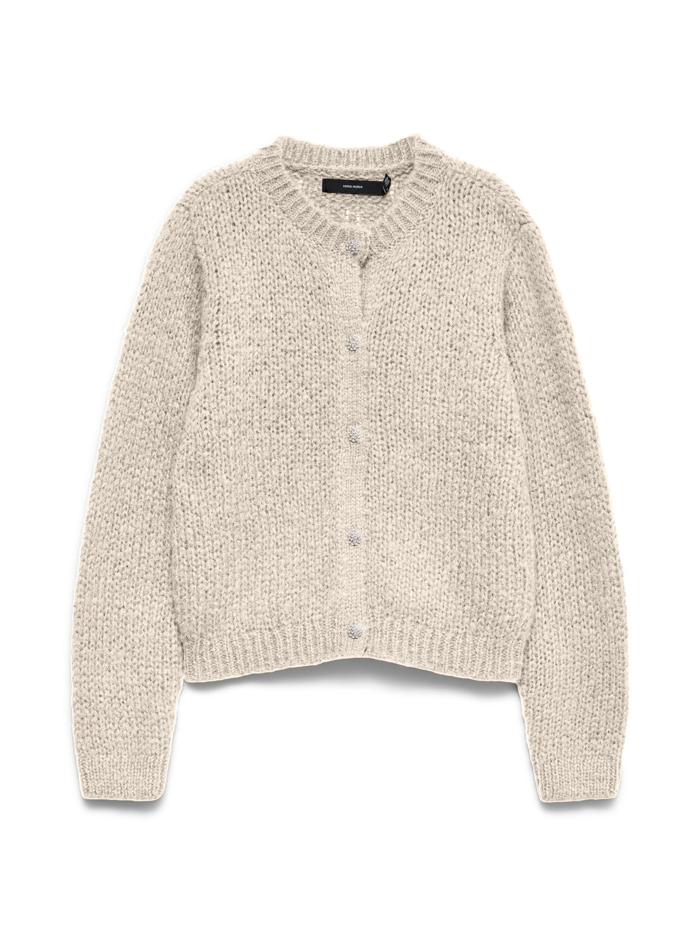 VERO MODA Gebreid vest 'VMMaybe Jewel' in XS in de kleur Crème, Productweergave