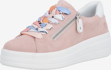 Baskets basses REMONTE en rose : devant