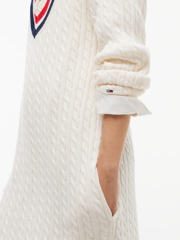 Tommy Jeans Gebreide jurk in Wit