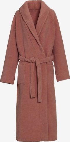 ESSENZA Long Bathrobe 'Nama' in Pink: front