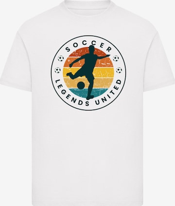 F4NT4STIC T-Shirt 'Soccer Legends United' in Weiß: Vorderseite
