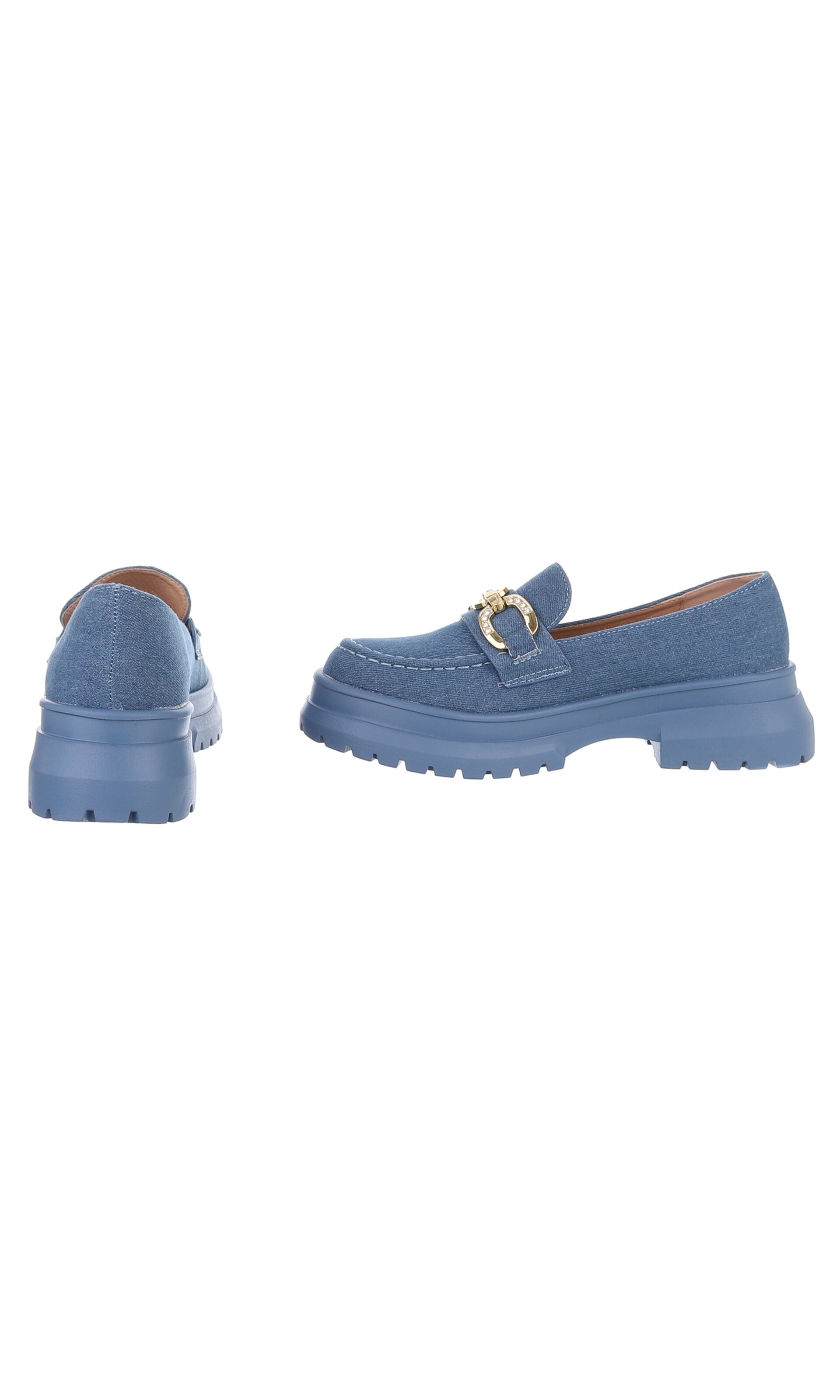 Ital-Design Classic Flats in Blue