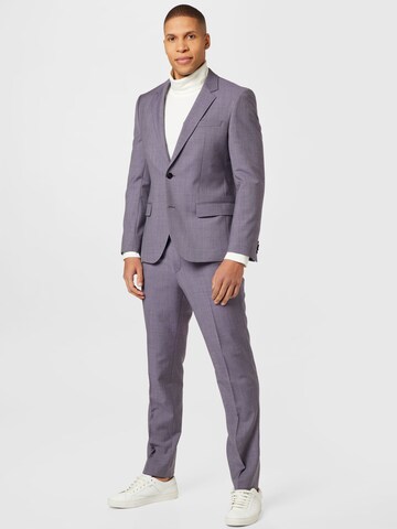 HUGO Red Slim fit Suit 'Henry Getlin' in Purple: front