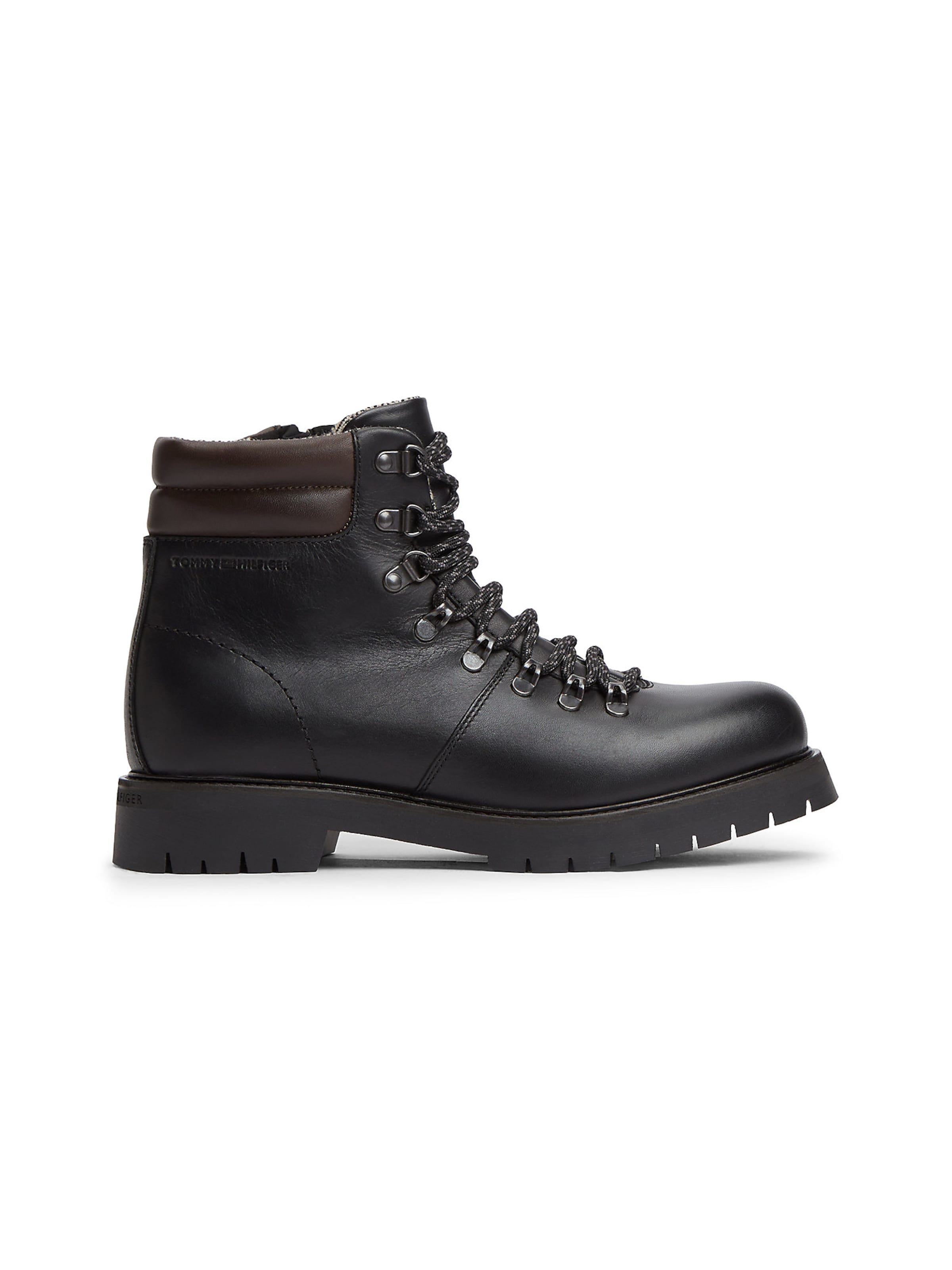 TOMMY HILFIGER Schnürboots in Schwarz