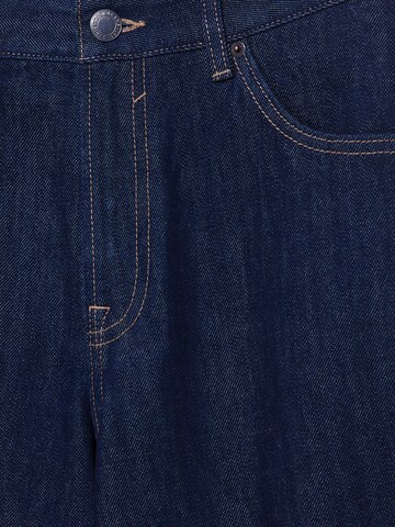 Wide Leg Jean Pull&Bear en bleu