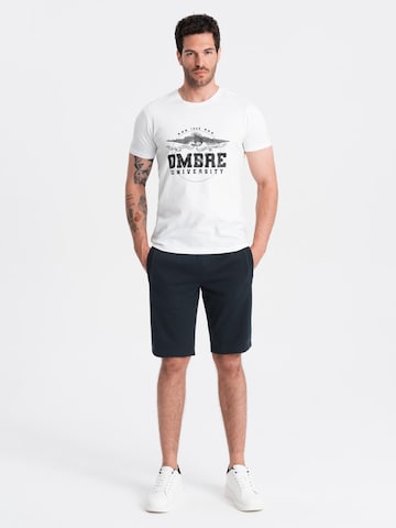 Regular Pantalon Ombre en noir