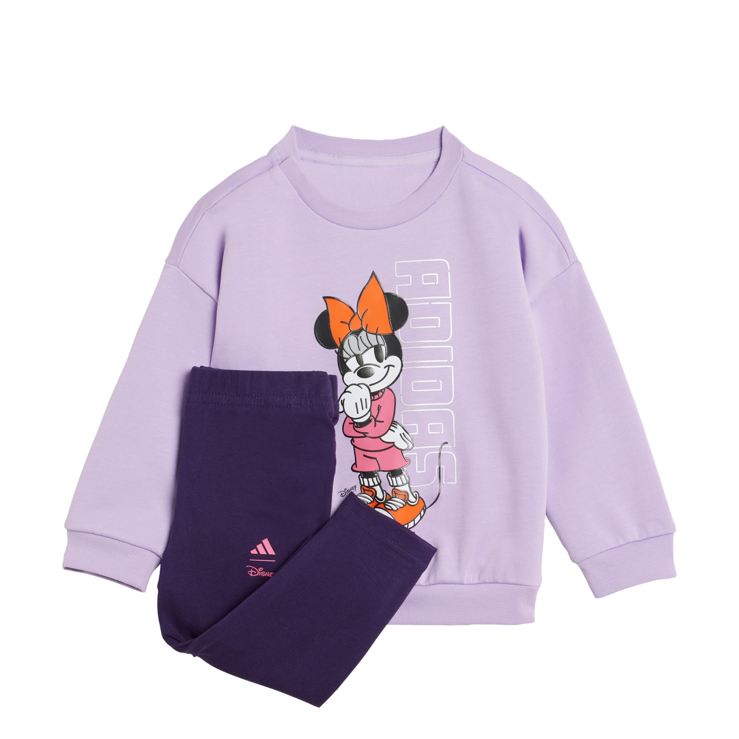 ADIDAS SPORTSWEAR Trainingspak 'Disney Minnie Mouse' in Lila: voorkant