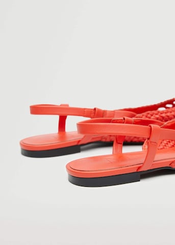 MANGO Sandals 'FRANCE' in Red